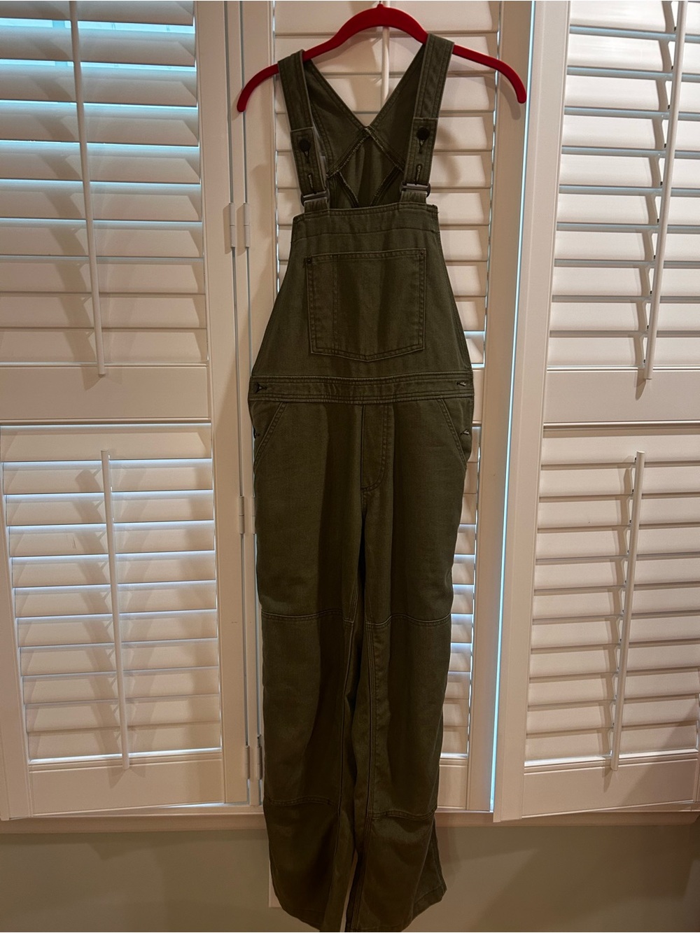 Patagonia Olive Green Utility Overalls Jumpsuit